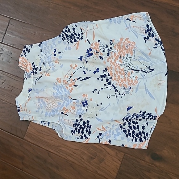 Talbots Floral V-Neck Sleeveless Blouse Size 14 - Picture 2 of 6